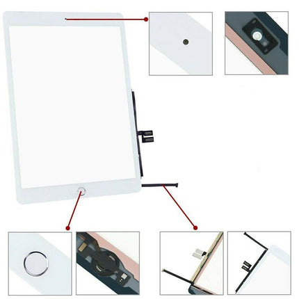For iPad 7/iPad 8 2020/10.2inch Touch/Digitizer Assembly with home button small components White(Master)(SKU:1498415)