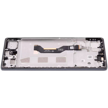 For Motorola Moto G85 5G OLED assembly OLED With Frame Black Aftermarket Plus (SKU:1563390)