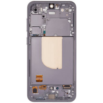 For Samsung Galaxy S23 FEF version OLED assembly With frame / black  (Refurbished)(SKU:1562531)