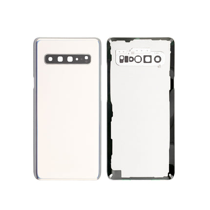 For Samsung Galaxy S10 5G/G977 | Back Cover With Camera Cover(No Logo) | Silver(Aftermarket Plus)