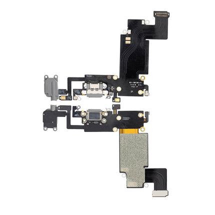 For iPhone 6s Plus Charge Port Flex Cable/Earphone Flex Cable Black(Aftermarket)(SKU:1077502)