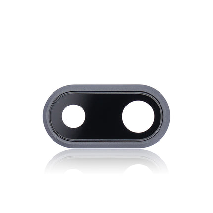 For iPhone 8 Plus Camera Lens With Frame/Sticker Black(Premium OEM)(SKU:1085386)