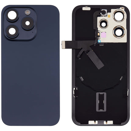 For iPhone 15 Pro Lens for back cover With bracket and back camera lens / Magnetic | Blue (Aftermarket Plus)