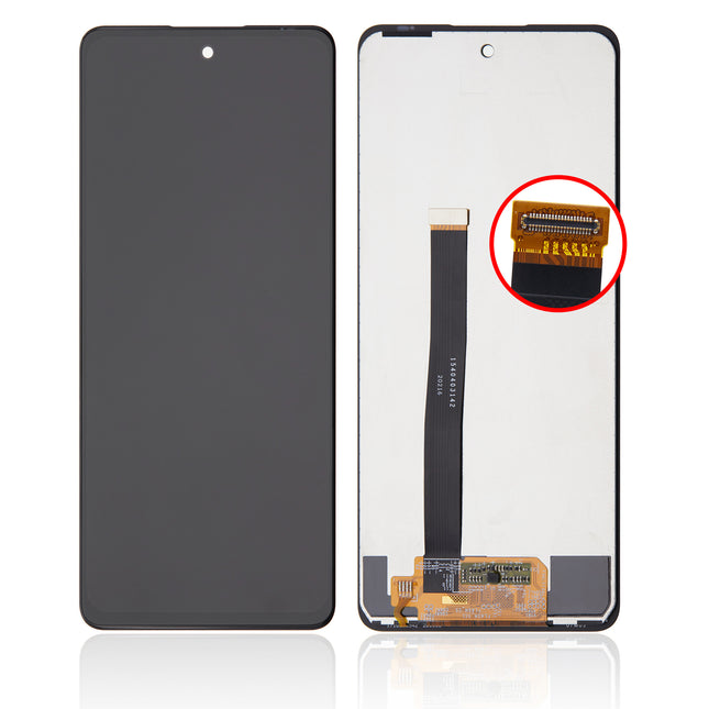 For LG Q92|LCD Assembly|Black(Premium OEM)