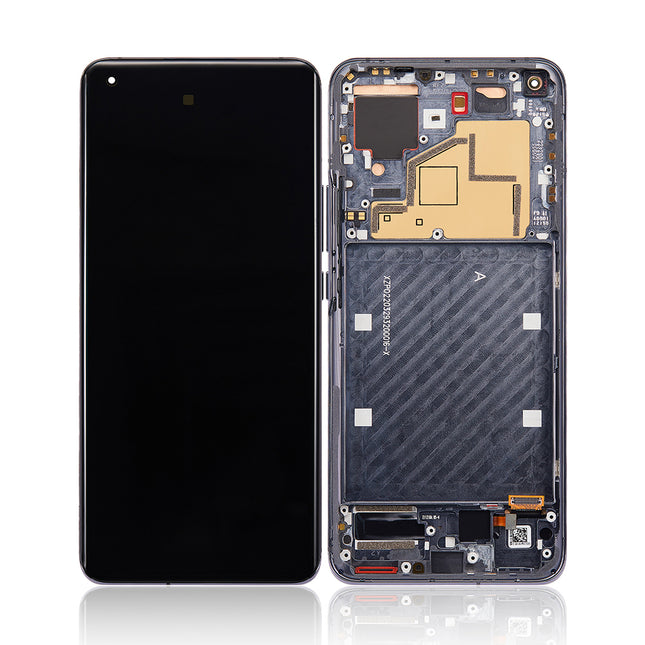 For xiaomi 11 | LCD Assembly With Frame | Black(Refurbished)