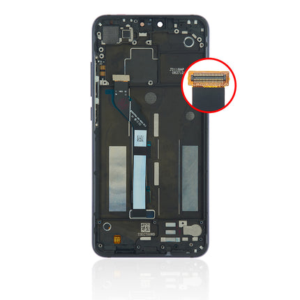 For xiaomi 8 Lite LCD Assembly With Frame Black(Refurbished)(SKU:1479645)