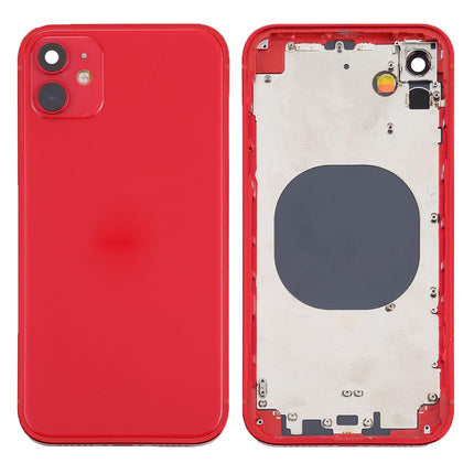 For iPhone 12 Mini | Back Cover Assembly with small parts(No Logo) | Red(Aftermarket Plus)