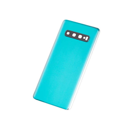 For Samsung Galaxy S10/G973 Back Cover With Camera Cover(No Logo) Green(Aftermarket Plus)(SKU:1113384)