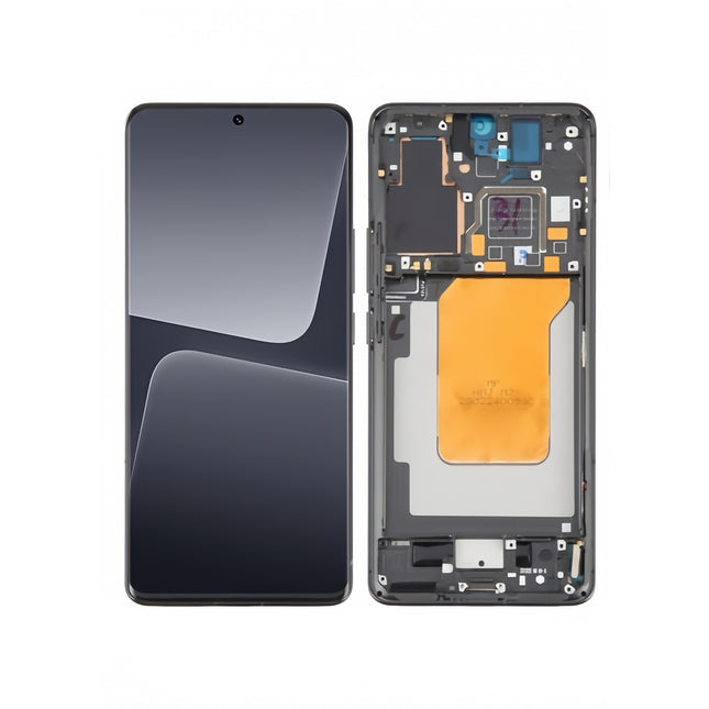 For Xiaomi Mi 13 Pro 5G OLED assembly OLED With Frame Black Aftermarket Plus (SKU:1563007)