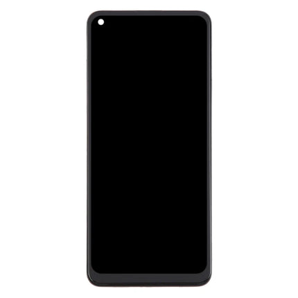For OPPO A74 4G / OLED assembly With frame / black  (Premium OEM)(SKU:1560951)
