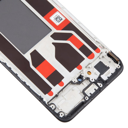 For OPPO Reno8 5G / OLED assembly With frame / black  (Refurbished)(SKU:1553968)