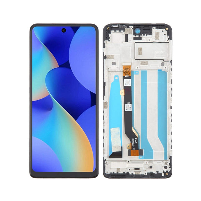 For Tecno Spark 10 Pro LCD assembly with frame Black (Refurbished) (SKU:1564182)