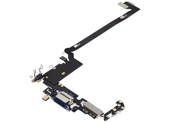 For iPhone 17 Pro Max Charge Port Flex Cable/Nano SIM+eSIM Version Blue (Premium OEM) (SKU: 1568483)