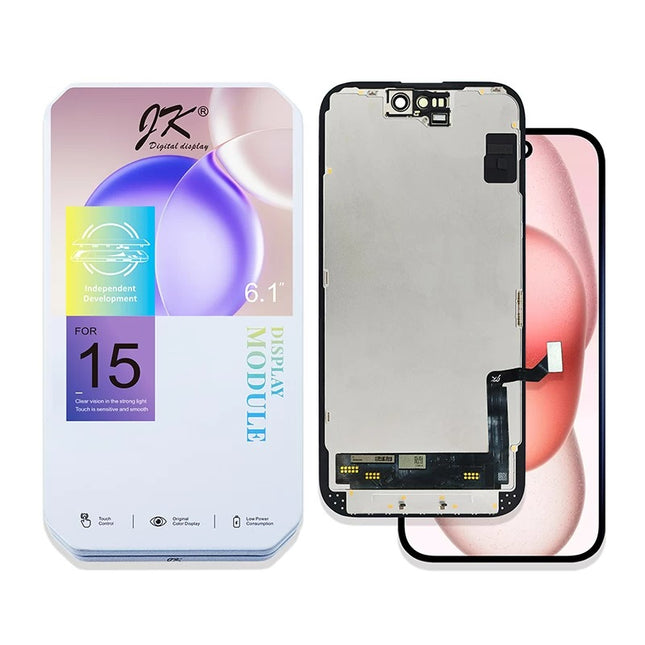 JK * For iPhone 15 LCD Assembly / Incell COG FHD (Aftermarket)(SKU:1559917)