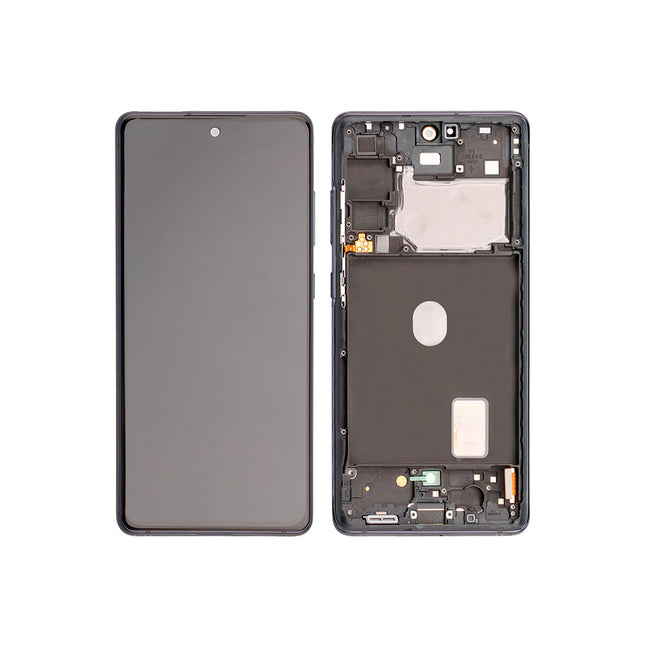 For Samsung Galaxy S20 FE /S20 FE 5G / OLED Assembly With Frame | Cloud navy / Black (Aftermarket Plus) (SKU: 1530837)