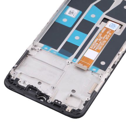 For OPPO A16S A16 / LCD Assembly With frame / black  (Refurbished)(SKU:1528607)
