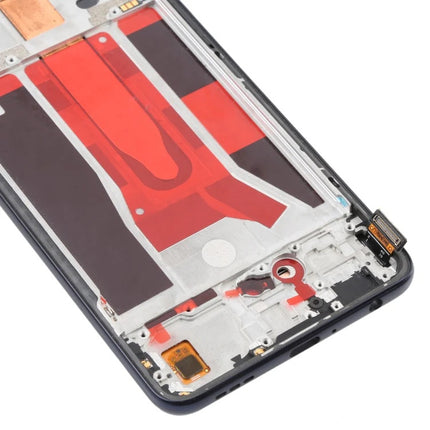 For OPPO F15 / OLED assembly With frame / black  (Refurbished)(SKU:1556246)