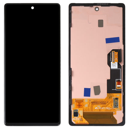 For Google Pixel 6A / OLED Assembly With frame / black  (Aftermarket Plus)(SKU:1556891)