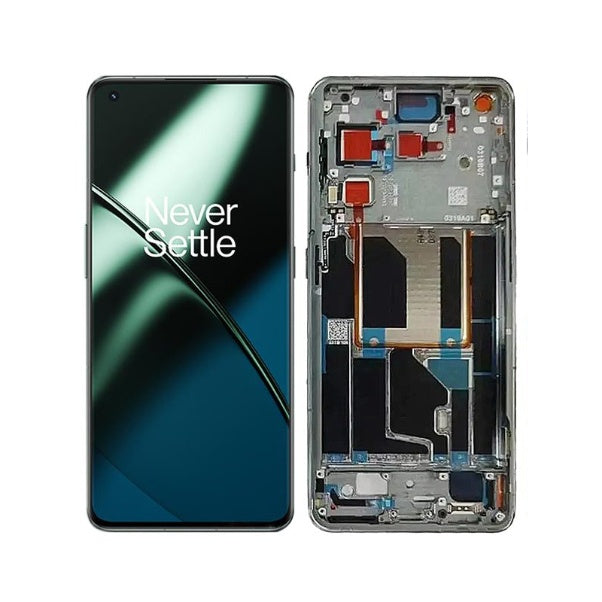 For OnePlus 11 / OLED assembly With frame / black  (Refurbished)(SKU:1529904)