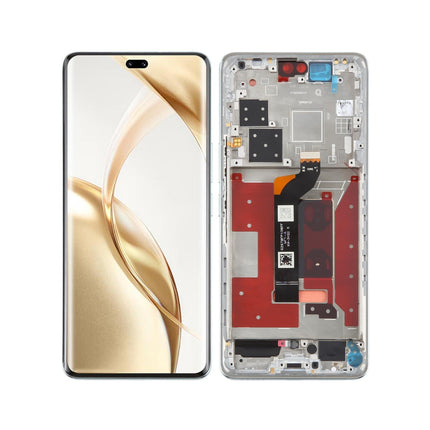 For Honor 200 Pro 5G / OLED assembly With Frame Green (Refurbished)(SKU:1562340)
