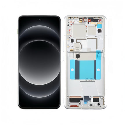 For Xiaomi 14 Ultra 5G OLED assembly With Frame White Premium OEM (SKU:1563041)