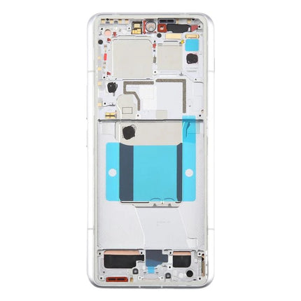 For Xiaomi 14 Ultra 5G OLED assembly With Frame White Premium OEM (SKU:1563041)