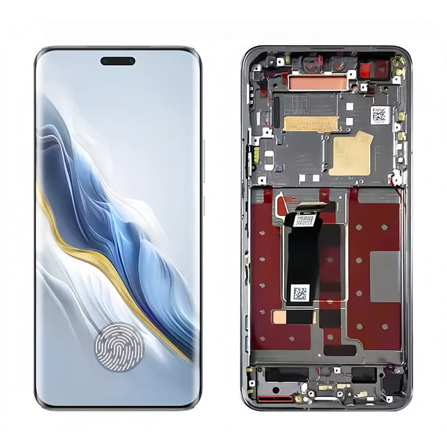 For Huawei Magic6 Pro 5G / OLED assembly With frame / black  (Premium OEM)(SKU:1557481)