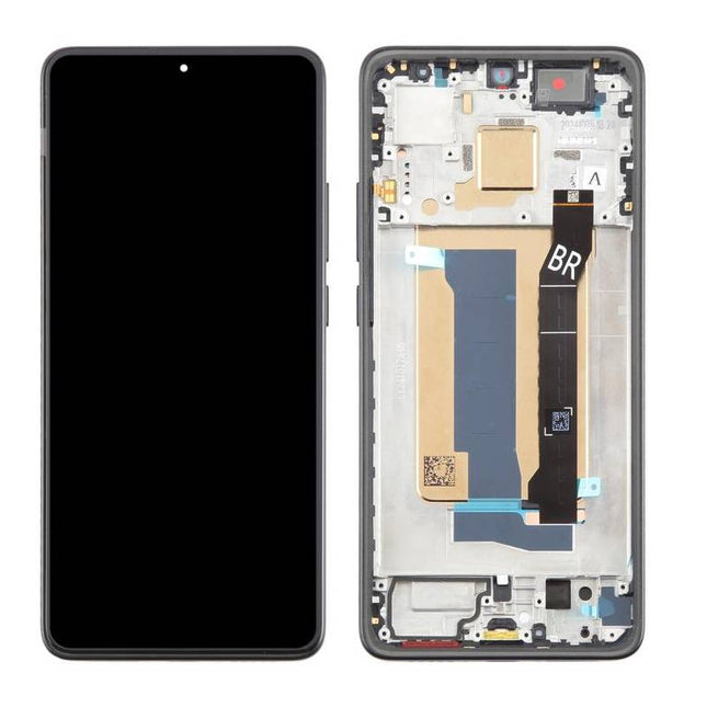 For Xiaomi Poco X7 Pro 5G OLED assembly with frame Black (Premium OEM) (SKU:1563983)