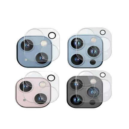 For iPhone 15 plus | Tempered glass | Camera Lens Cover 3D Transparent (10pcs)