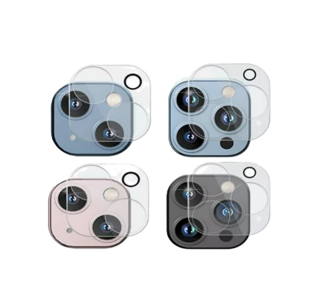 For iPhone 15 plus | Tempered glass | Camera Lens Cover 3D Transparent (10pcs)