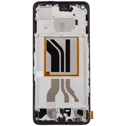 For Realme GT2 / OLED assembly With frame / black  (Refurbished)(SKU:1496500)