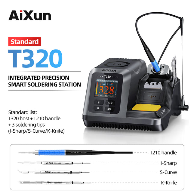 Aixun T320 Smart Precision Soldering Station With T210 Handle and 3pcs Tips