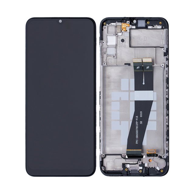 For Samsung Galaxy A02s/A025F / M02S | LCD Assembly With Frame (Big Glass Version)163mm| Black(Refurbished)