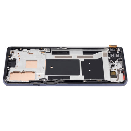 For OnePlus 9 European version / OLED assembly With frame / black  (Refurbished)(SKU:1555877)