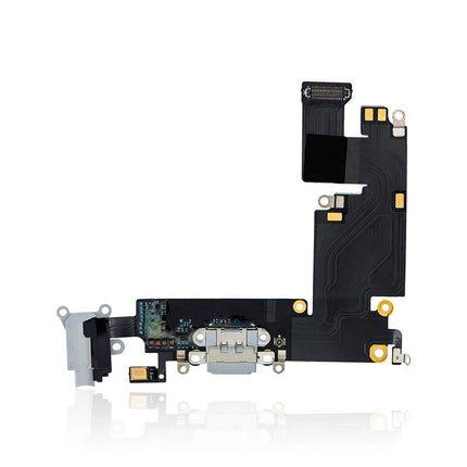 For iPhone 6 Plus Charge Port Flex Cable/Earphone Flex Cable Gray(Aftermarket Plus)(SKU:1076119)