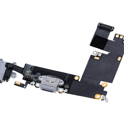 For iPhone 6 Plus Charge Port Flex Cable/Earphone Flex Cable Gray(Aftermarket Plus)(SKU:1076119)