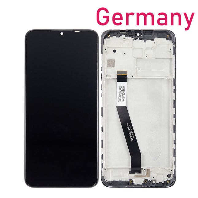 For Xiaomi Redmi 9/Redmi 9 Prime LCD Assembly With Frame | Black (Refurbished)***DE Warehouse***