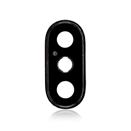 For iPhone Xs max Camera Lens With Frame/Sticker Black(Premium OEM)(SKU:1091364)