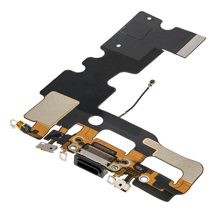 For iPhone 7 Charge Port Flex Cable Black (Refurbished)***DE Warehouse***(SKU:1530775)