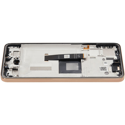 For Motorola Edge 50 Neo OLED assembly With Frame Orange Refurbished (SKU:1563106)