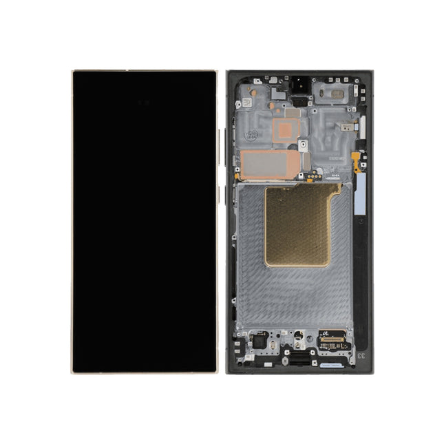For Samsung Galaxy S24 Ultra OLED assembly with Frame /Small display window/F version 5G Black (SKU:1565208)