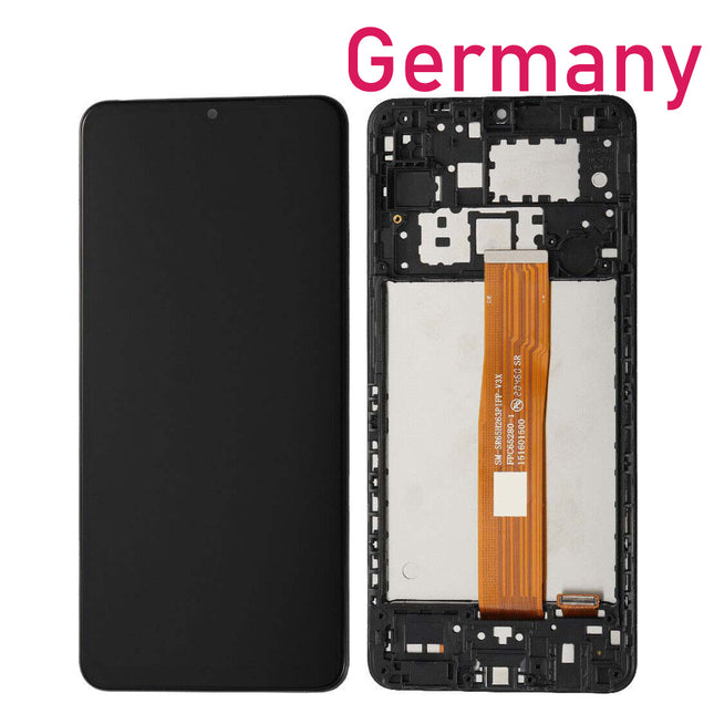 For Samsung Galaxy A12/A125 LCD Assembly With Frame | Black (Refurbished)*** DE Warehouse***