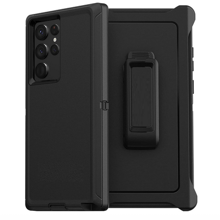 For Samsung Galaxy S22 Ultra 5G no logo phone case|Black