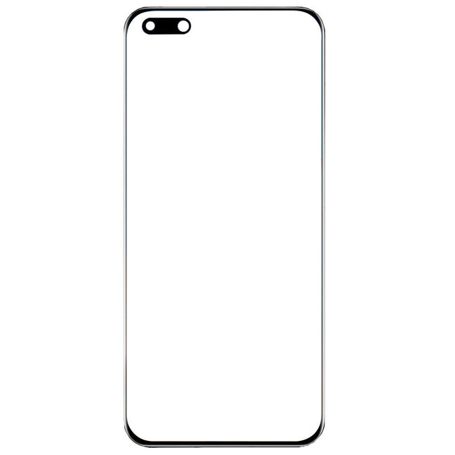 For Huawei P40 Pro | Front Glass/Lens With OCA | Black(Aftermarket Plus)