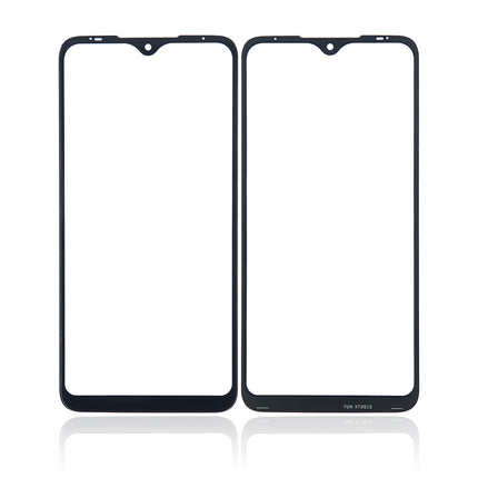 For Motorola G8 Play Front Glass/Lens Black(Aftermarket Plus)(SKU:1474549)