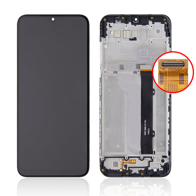 For LG K41S | LCD Assembly With Frame | Black(Refurbished)