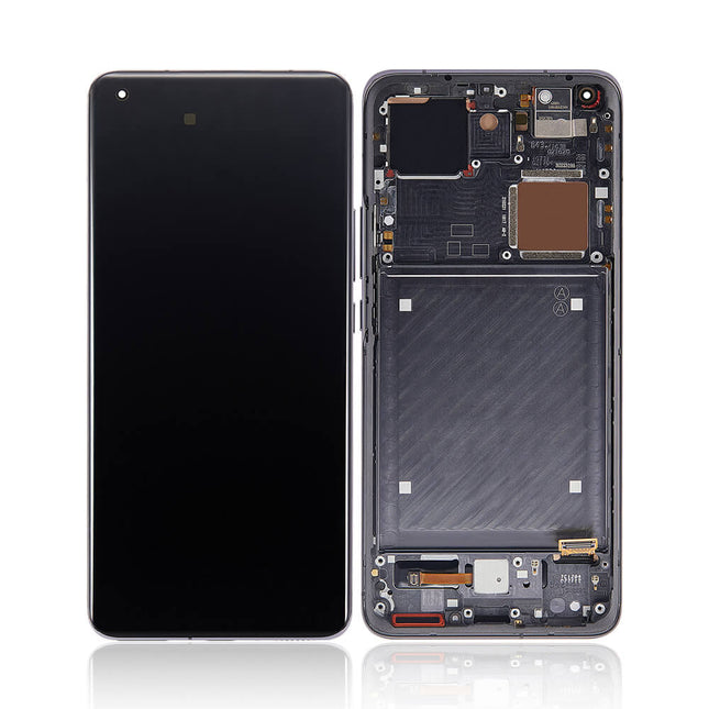 For Xiaomi Mi 11 Ultra 5G | LCD Assembly with Frame | Black(Refurbished)
