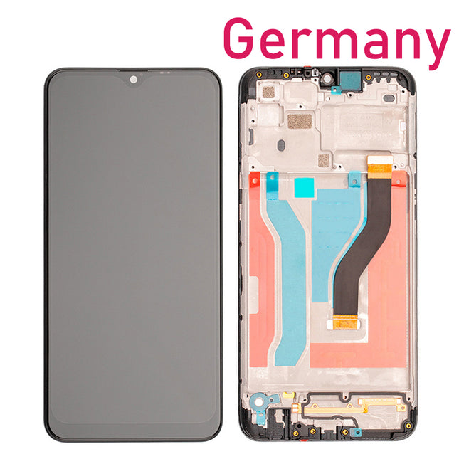 For Samsung Galaxy A10s / A107F LCD Assembly with Frame | Black ( Aftermarket )***DE Warehouse***