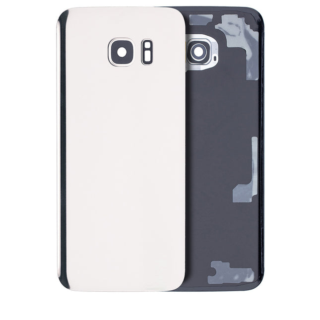 For Samsung Galaxy S7 Edge/G935 | Back Cover With Camera Cover(No Logo) | White(Aftermarket Plus)