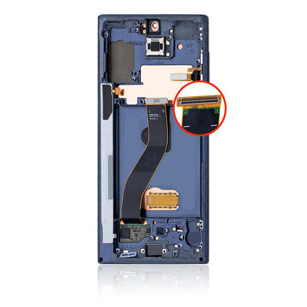 For Samsung Galaxy Note 10/N970F OLED assembly With Frame Blue(Refurbished)(SKU:1379572)